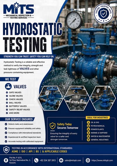 Hydrostatic Pressure Testing