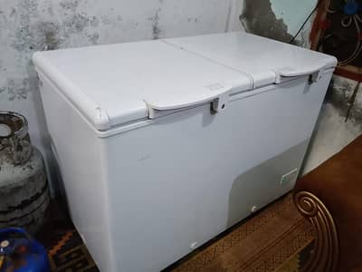 Haier deep freezer inverter 2door 10by10 condition