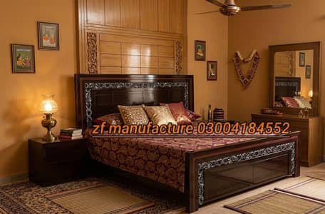 Double bed / bed set / wooden bed / bed / Furniture / king size bed
