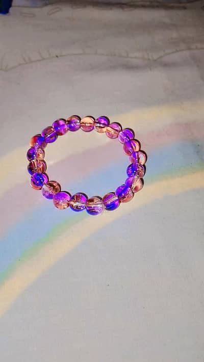 Rainbow Beaded Bracelets for Girls