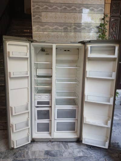 refrigerator dual door digital