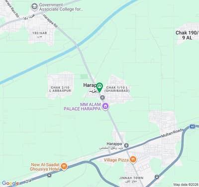 29 Kanal corner plot Main Raod Front 430 ft Boundary wall Harapa Toll plaza Harapa