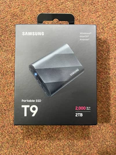Samsung T9 2TB Portable SSD - Pin Pack Sealed - 2000MB/s USB 3.2