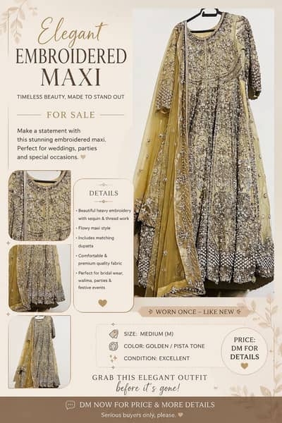 Waleema maxi for sale