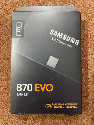 Samsung 870 EVO 1TB SSD - Pin Pack Sealed - 2.5 SATA Laptop & PC