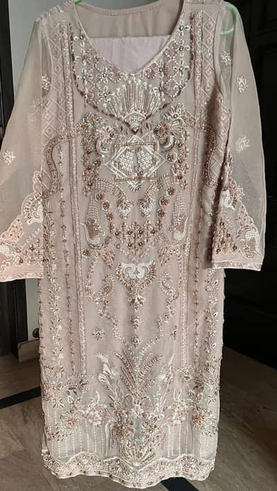 Stiched Organza 3 piece suit