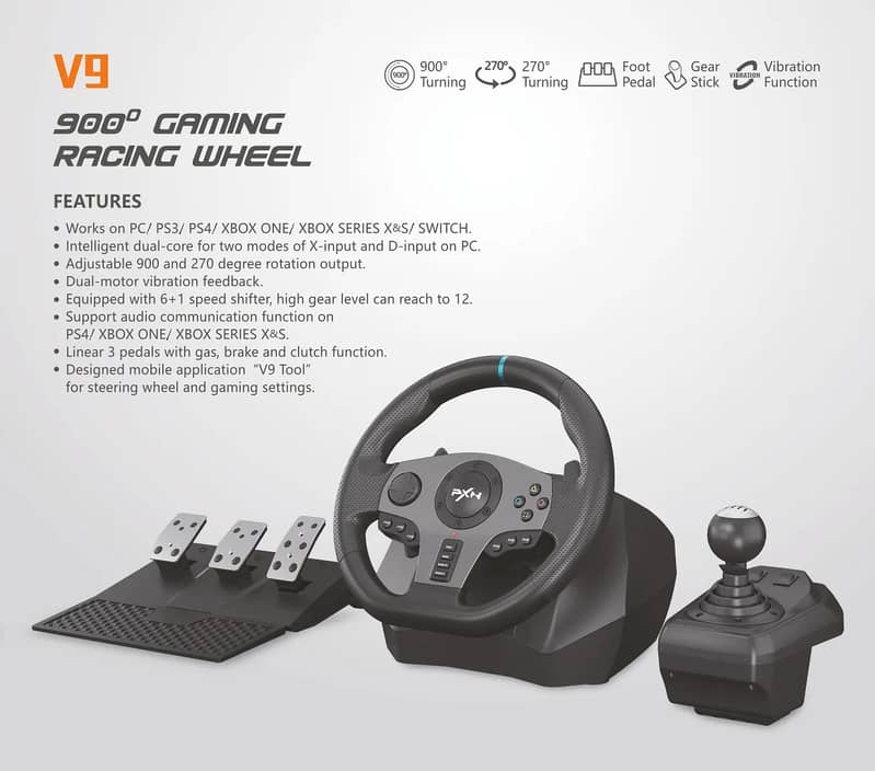 Gaming Steering Wheel Controllers 5