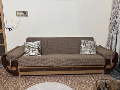 Wooden Sofa Come bed for sale