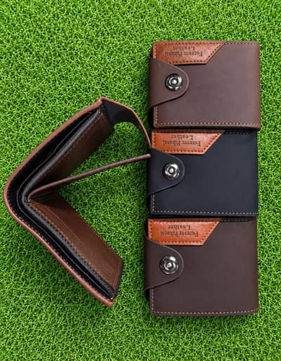 Premium Leather Wallet for Men – 4 Stylish Colors | New & Elegant