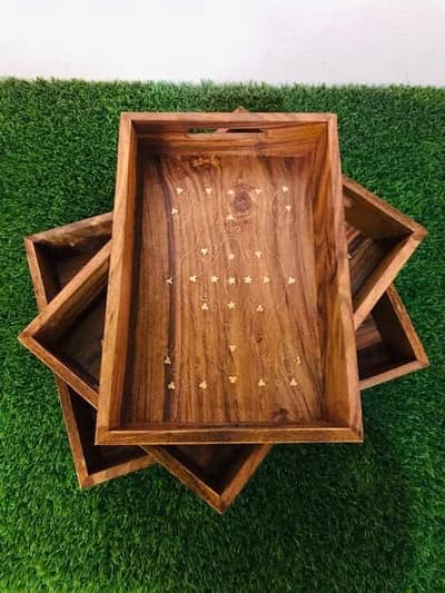 Fruit serving tray set
