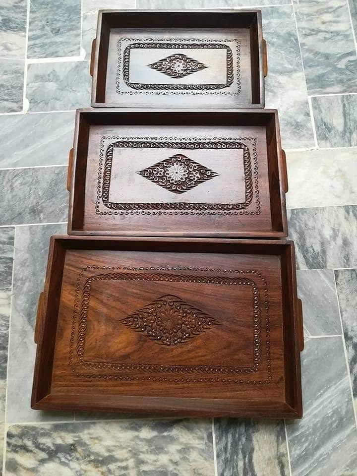Fruit serving tray set 2