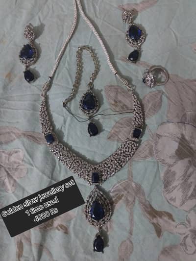 silver blue set
