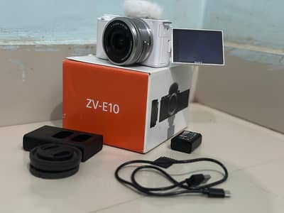 Sony ZV-E10 24MP 4K Camera with 16-50mm Lens – Complete Box