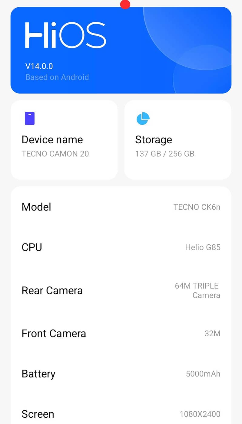 Tecno CAMON 20 4