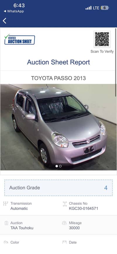 Toyota Passo 2013
