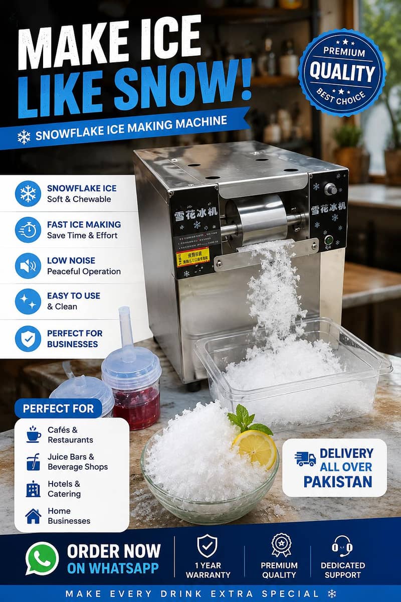 Snow flake ice machine 1