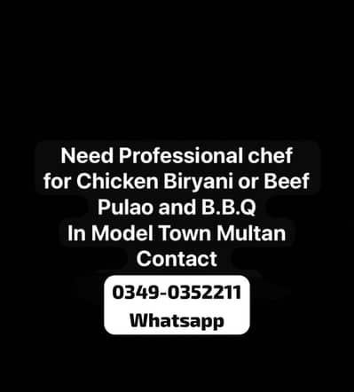 Hiring Cheff and helper for restaurant