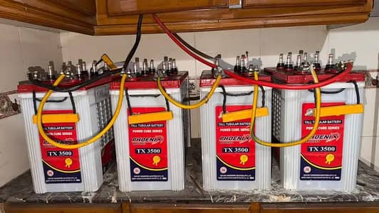 Phoenix TX 3500 280Ah Tubular Batteries – 4 Batteries Urgent Sale