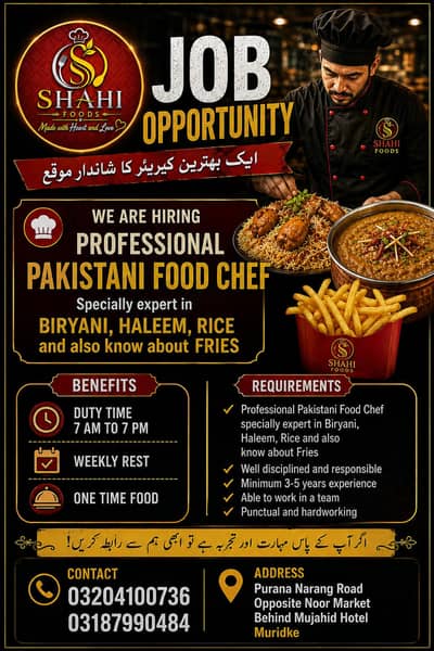 Biryani & Haleem Professional Chef