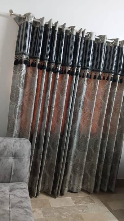 2 sets of curtains (pair of each set)