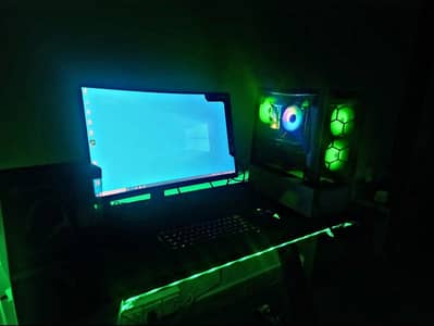 RTX 3060 + Ryzen 5 5600 Gaming PC + MSI 180Hz Curved Monitor (