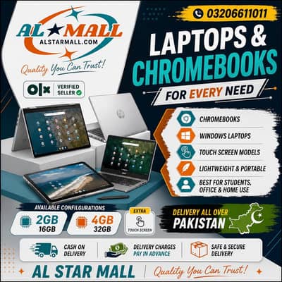 All Model Chrome Book Available RAM 4Gb/ROM32Gb.