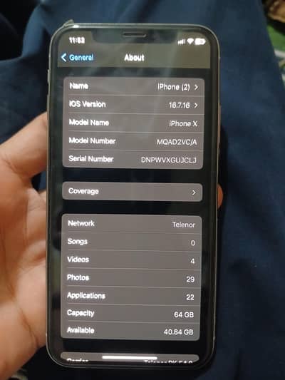 iphonX 64 Gb Pta Aproved