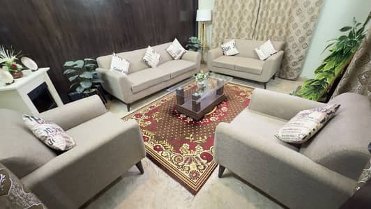 New Molty Foam 7 seater sofa set with center table