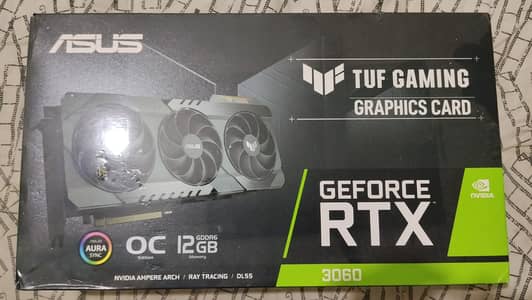 Gaming GPU  RTX 3060 12GB ,Asus TUF Gaming Triple Fan for Sale