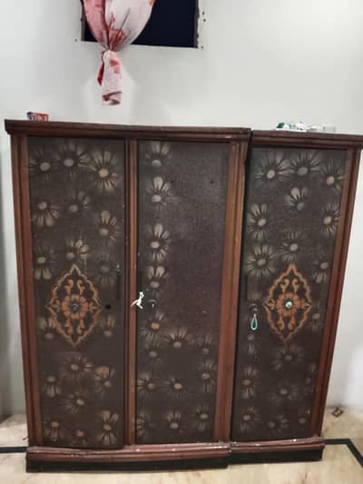 almari 3 door drazing