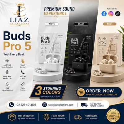 Buds Pro 5 Wireless Earbuds – Bluetooth TWS Earphones | Rs. 1,499