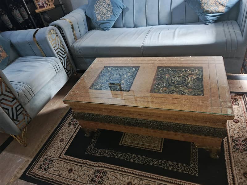 7 seater sofa set with table 7