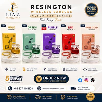 Redington Wireless Earbuds | Bluetooth TWS Earphones | FREE Case