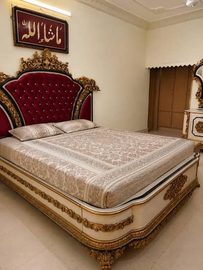 Royal Bedroom Set For Sale king size Bed, Dressing, Sofa & Side Tables