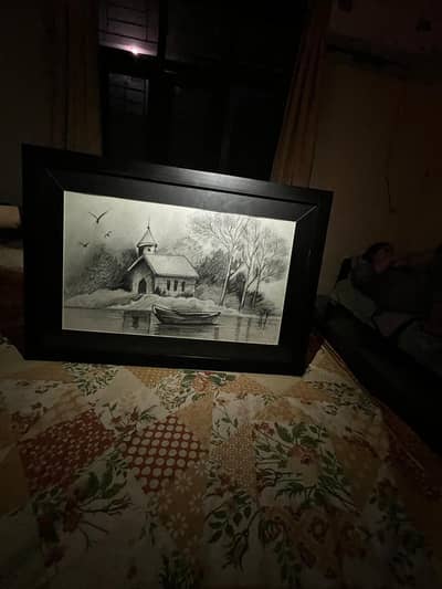 A hand made pencil  sketch