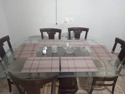 6 chair & dining table for sale