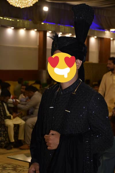 new sherwani Black hand work. .