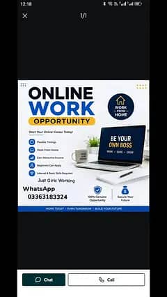 ONLINE WORK FOR ONLY GIRLS.