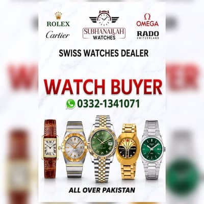Rolex, Omega, Cartier, Rado, Tag Heuer, Patek Philippe