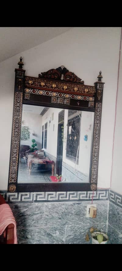 one table and one mirror