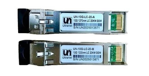 Ultranet SFP 10G LC Type 20KM 1270/1330 Single Mode (UN-10G-LC) Pair