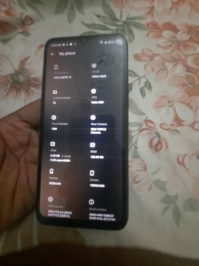 Infinix Note 12 very good 6+5 GB Ram