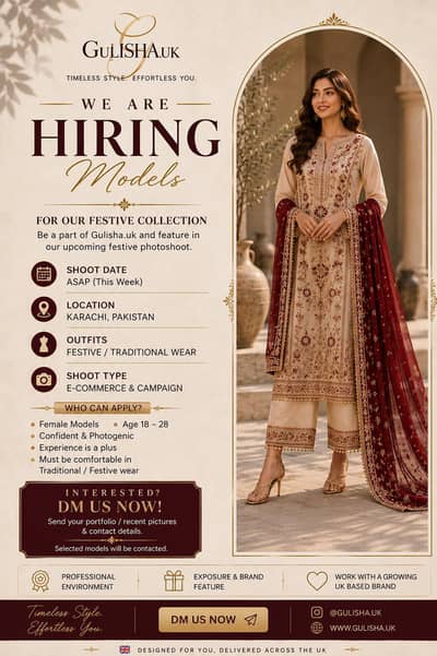 Urgent Model required for Uk based brand