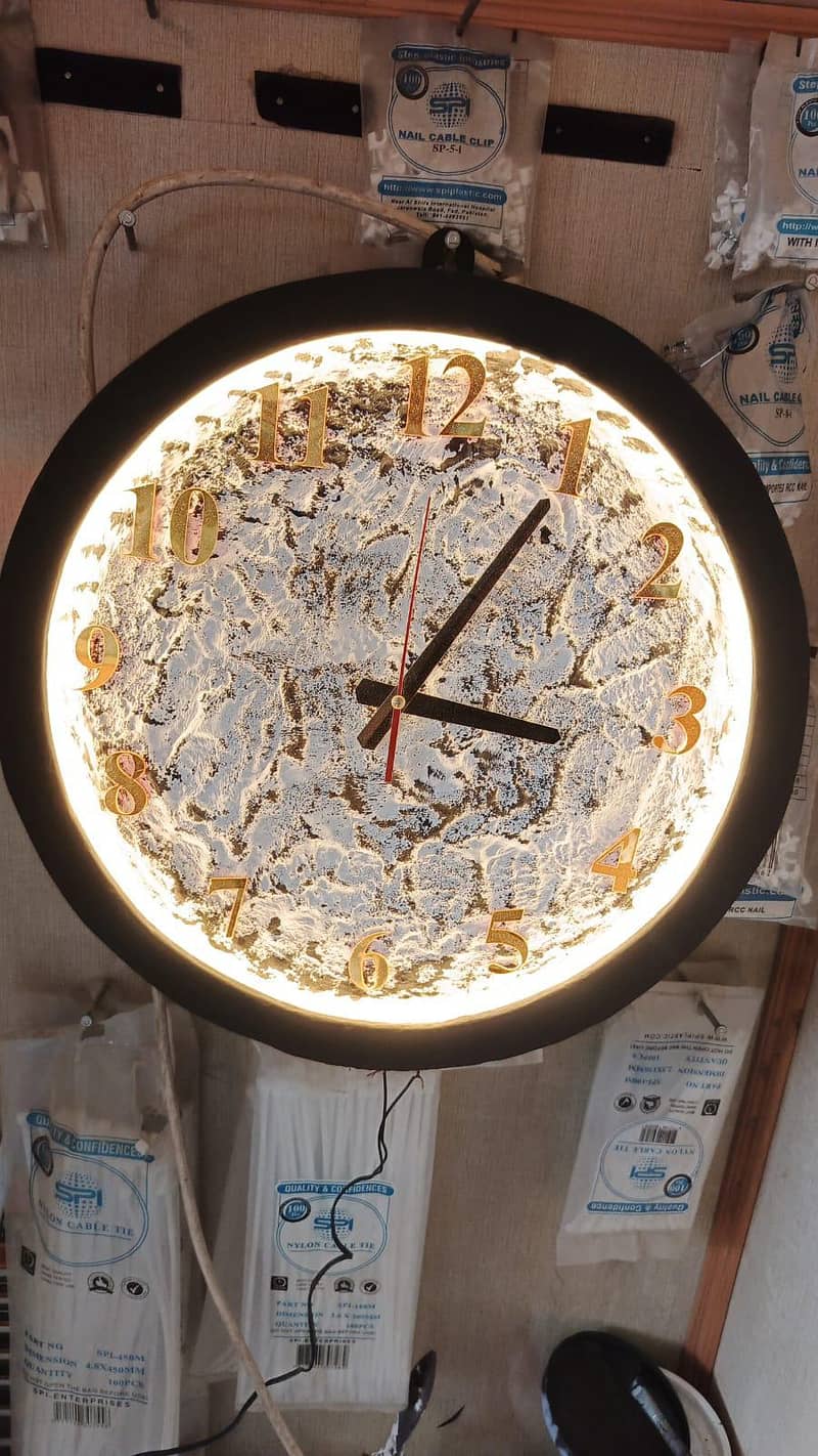 Led wall clock available 1
