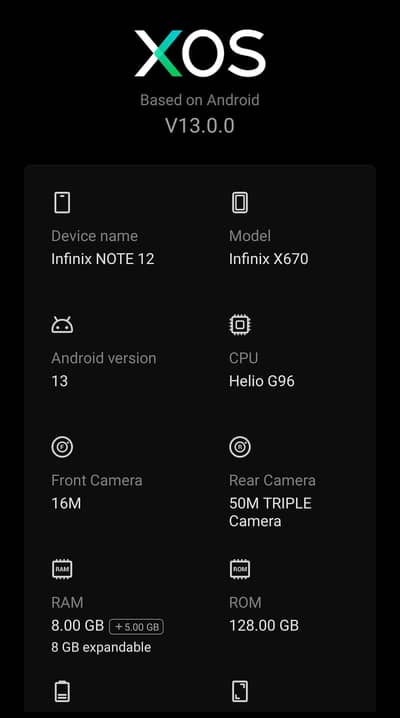Infinix Note 12