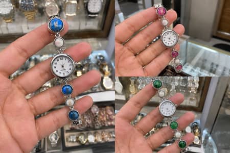 Elegant Stone Bracelet Watch for Women – Stylish Quartz Watch