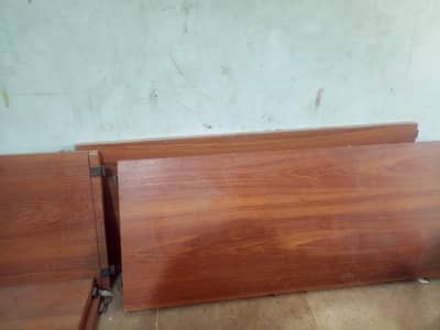 Wooden book shelves