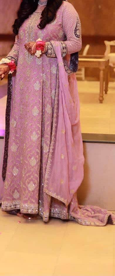 lilac heavy maxi available for sale in Malir Cantt, Karachi.