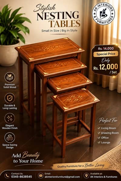 Nesting Table 4 pcs