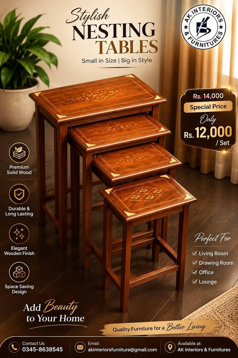 Nesting Table 4 pcs 0